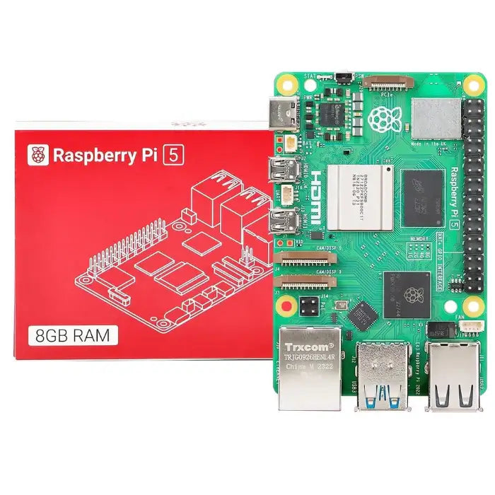 Official Raspberry Pi 5 Model 8GB RAM – High-end Raspberry Pi Board with 8GB RAM for intensive computing. -Robocraze