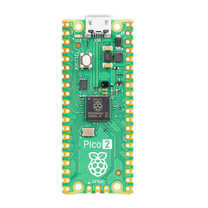 Official Raspberry Pi Pico 2 – Efficient Raspberry Pi Board for embedded systems and electronics projects. -Robocraze