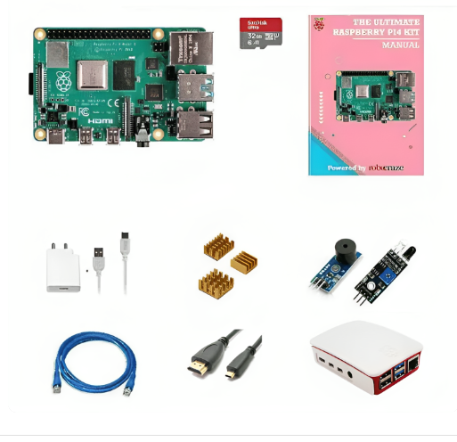 StarterKit with Raspberry Pi 5 WiFi 4GB RAM + 32GB microSD + official  accessories Botland - Robotic Shop