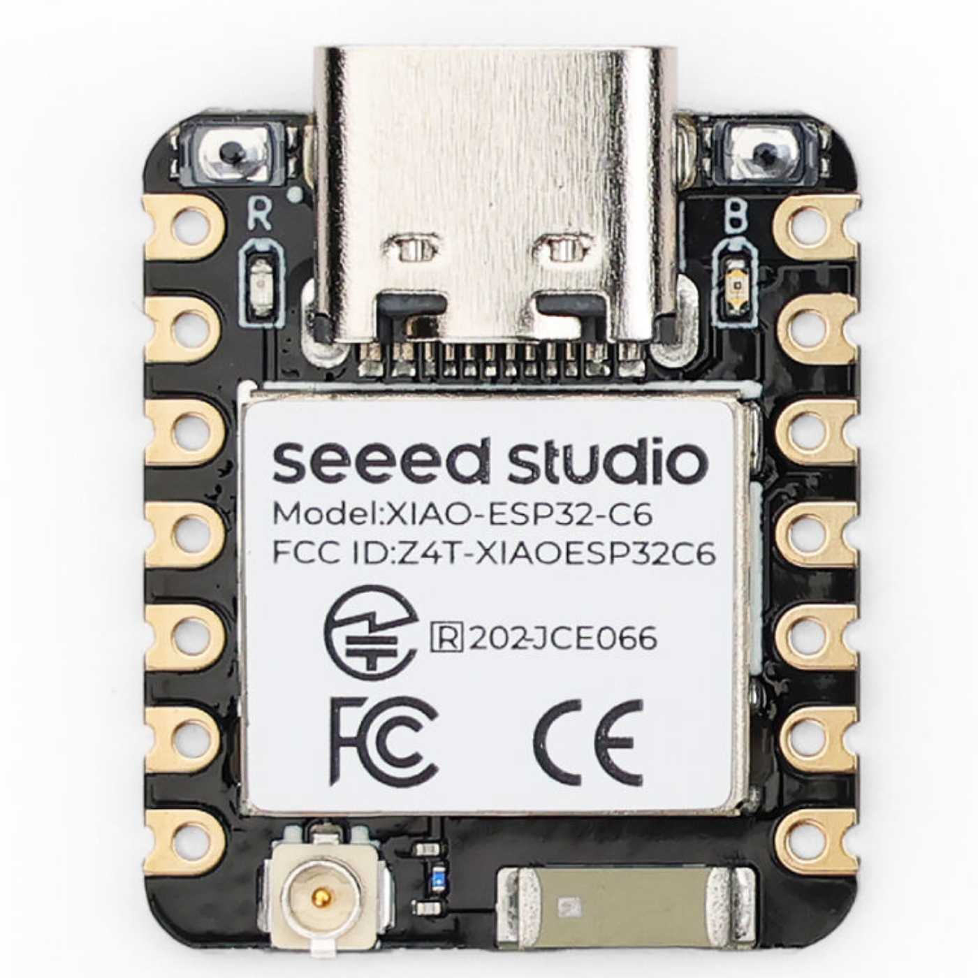 Seeed Studio 2.4GHz Wi-Fi 6 XIAO ESP32-C6 Development Board (Tape & Reel) -XIAO Series -XIAO Boards -Robocraze