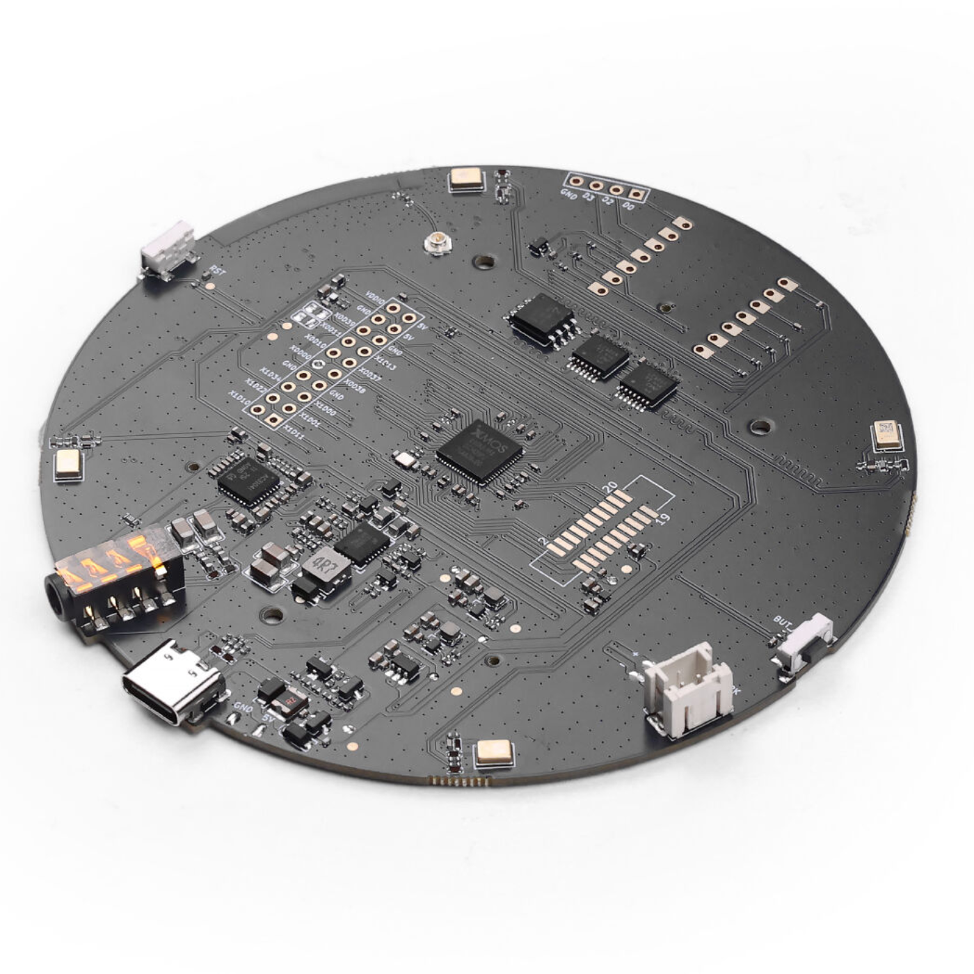 Seeed Studio reSpeaker XMOS XVF3800 – AI 4-Mic Array for Clear Voice in Noisy Environments -Electronic Modules -Audio Components -Robocraze