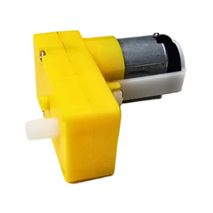 Single Shaft L-Shaped 60 RPM BO Gear Motor (1Pc), efficient for battery-operated robots – Robot Motors - Robocraze