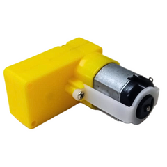 Single Shaft L-Shaped 60 RPM BO Gear Motor (1Pc), efficient for battery-operated robots – Robot Motors - Robocraze