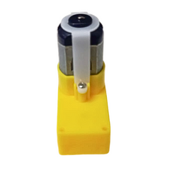 Single Shaft L-Shaped 60 RPM BO Gear Motor (1Pc), efficient for battery-operated robots – Robot Motors - Robocraze