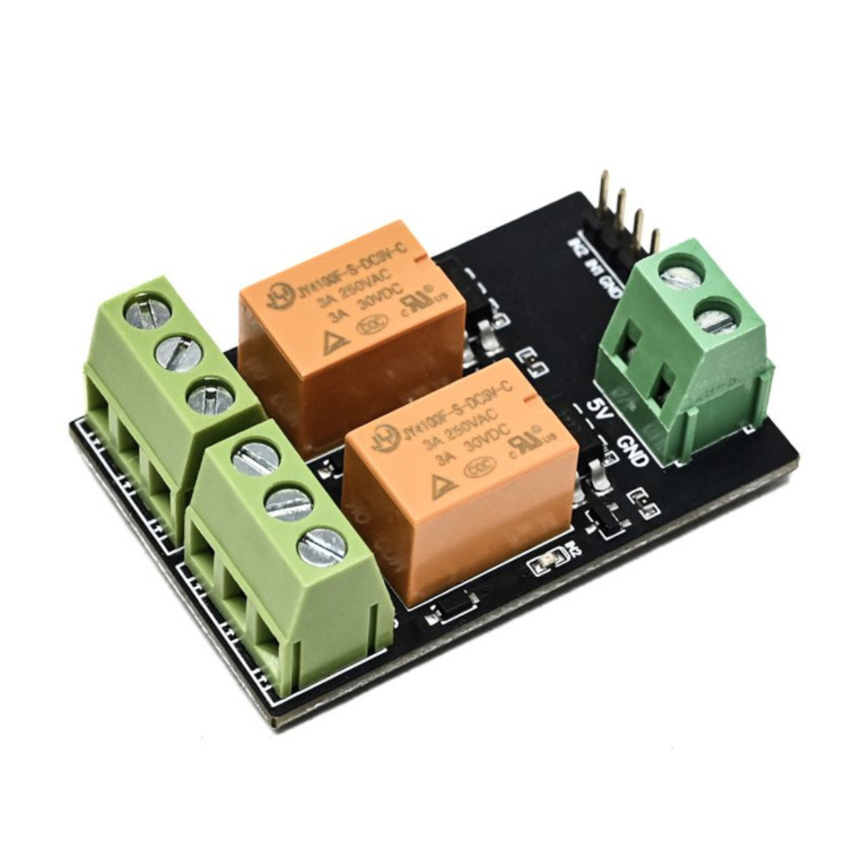 SmartElex 5V 3A 2 Channel Signal Relay Module -Electronic Modules -Relays -5V Relays Modules -Robocraze