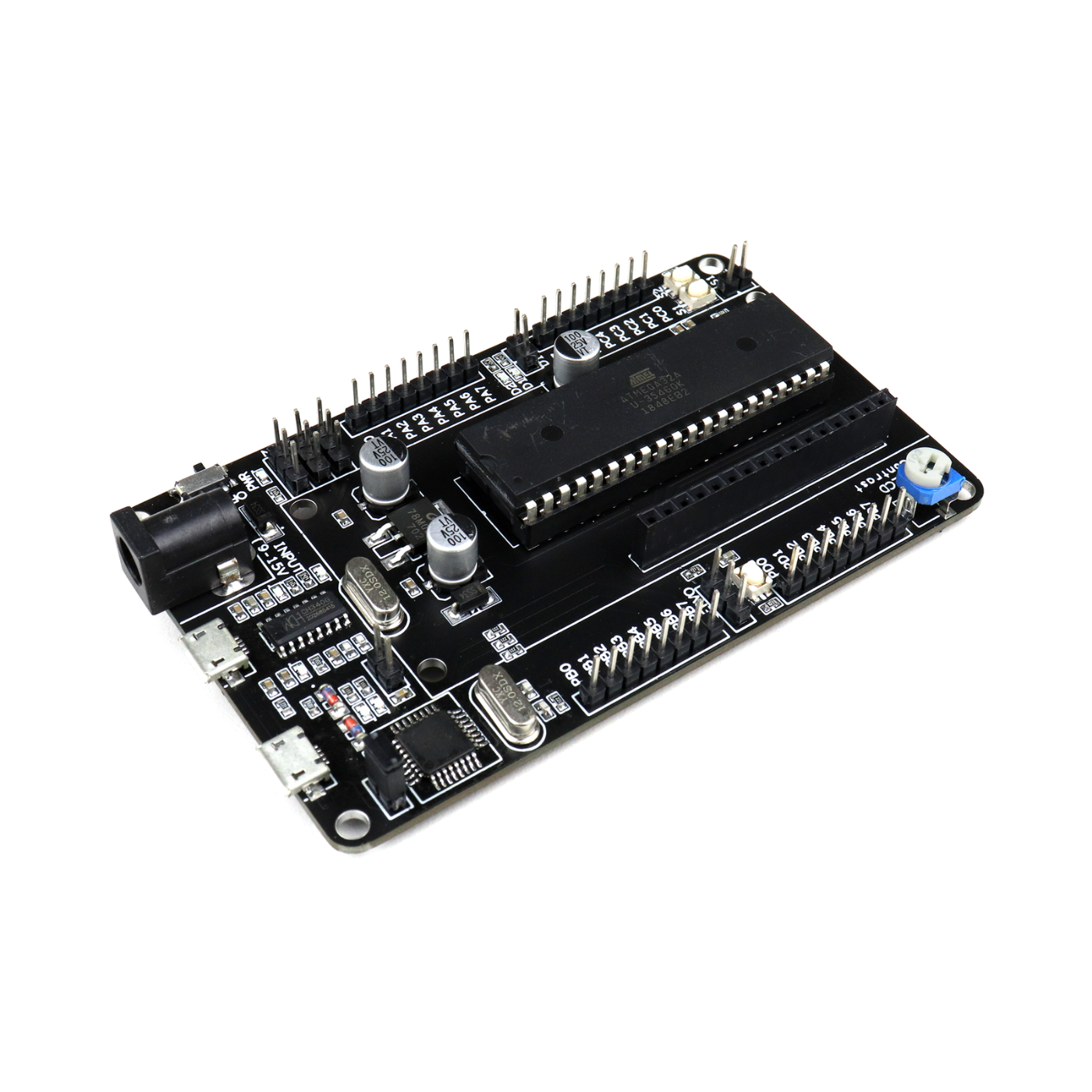 SmartElex ATmega32 Development Board – AVR Microcontroller with Onboard USB Programmer -Robocraze