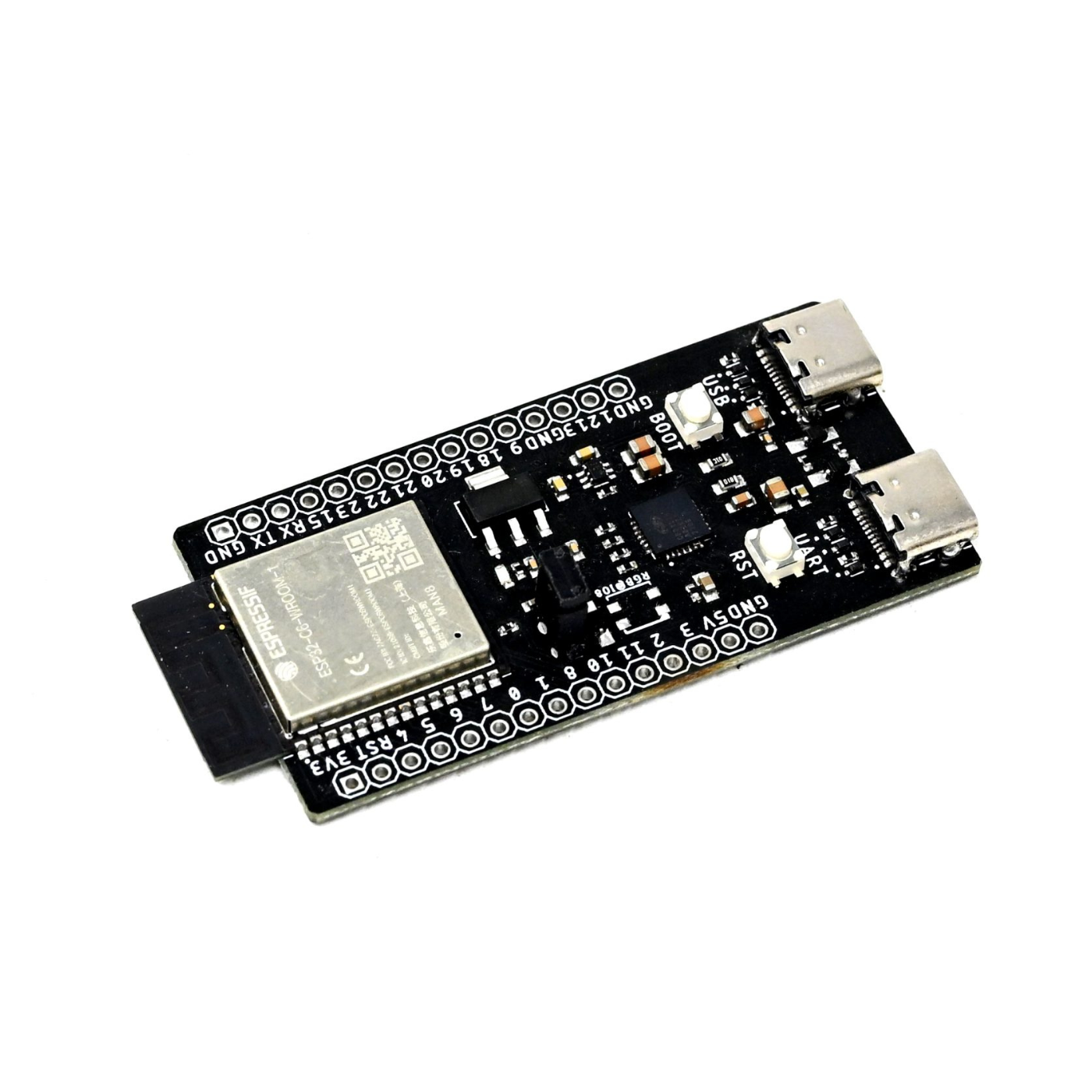 SmartElex ESP32-C6-WROOM-1 WiFi + BLE + Zigbee DevKit Development Board -Robocraze