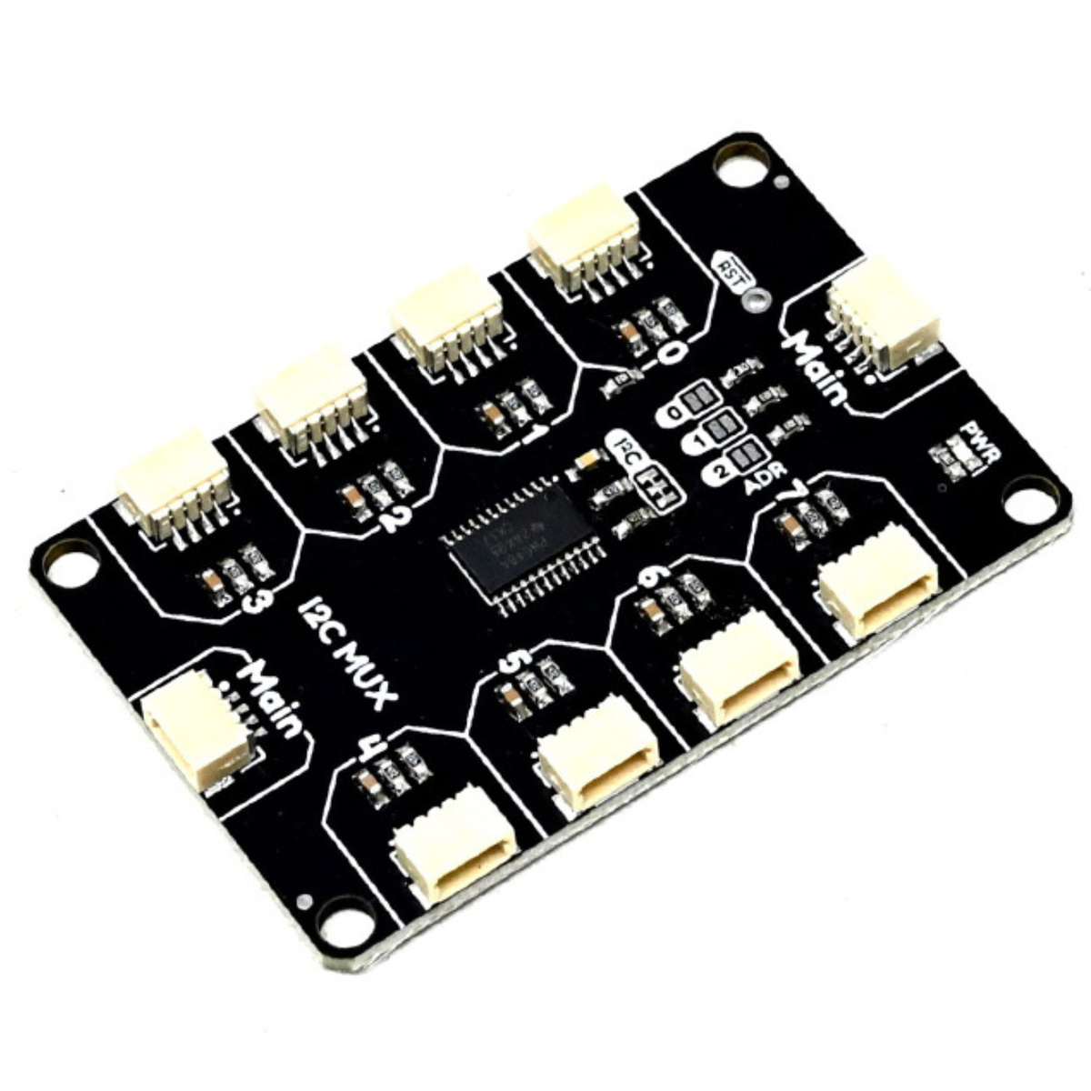 SmartElex JST-SH 8 Channel I2C Multiplexer Breakout Module – TCA9548A -Electronic Components -Integrated Circuits -Robocraze