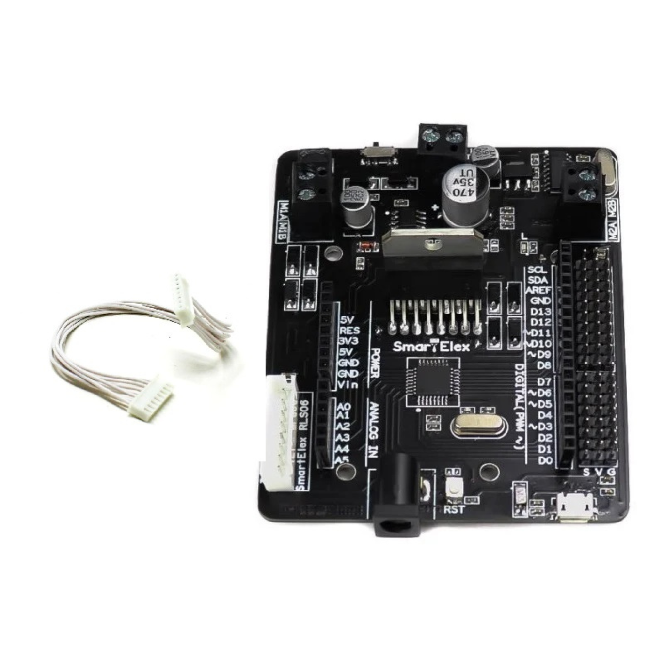 SmartElex L298N Dual Channel Motor Driver with Onboard Arduino Uno-image-26