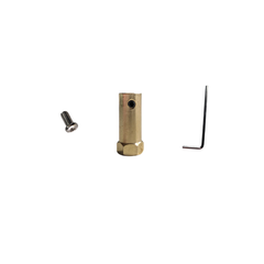 125mm Wheel Black/Blue with 4mm Coupling - Robocraze