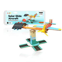 Pludo STEM Kit SolarGlide - Rotating Aircraft Builder Kit (11-14 Yrs) for grade 6-8 (203)