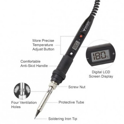 SID60A Soldron 230VAc 60W Professional Digital Temperature Adjustable Soldering Iron