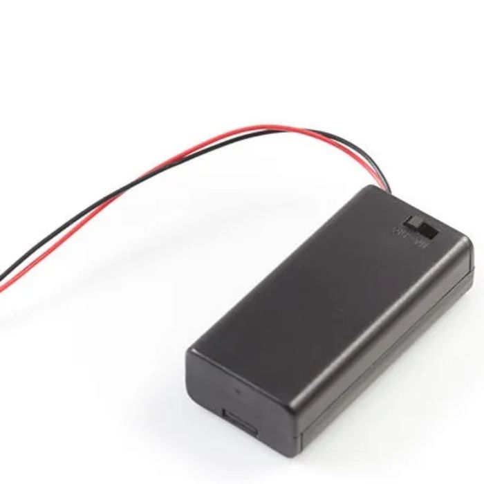 2x AA Battery Holder – For toys, remotes & projects. -Battery Accessories -Robocraze