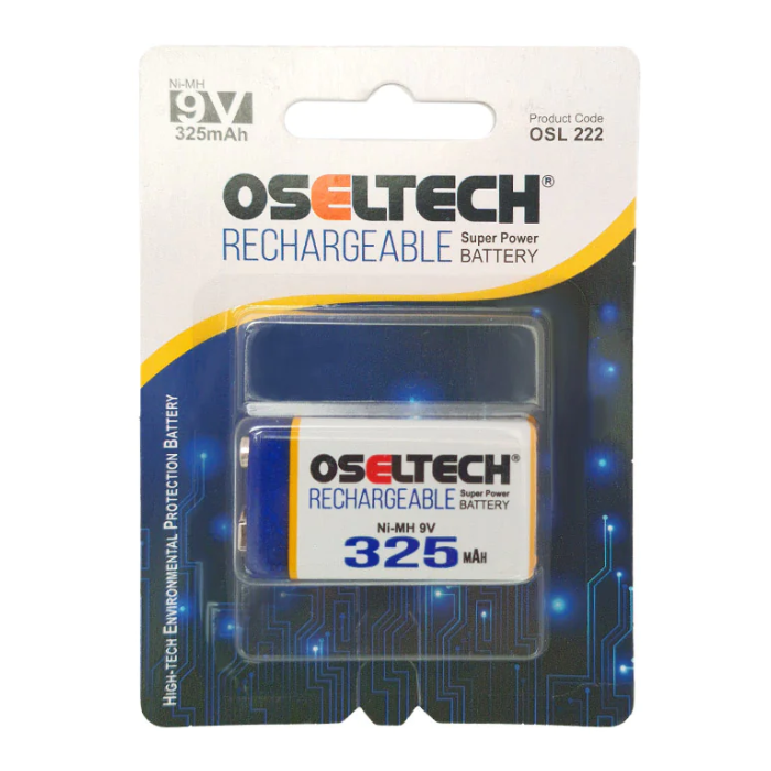 Rechargeable 9V MP 325mAh Battery – 9V battery for electronics, toys & DIY projects.-Battery -Robocraze