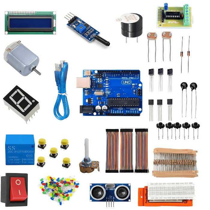 Ultimate Uno Starter Kit – Arduino Kits with components for coding & electronics. -Robocraze