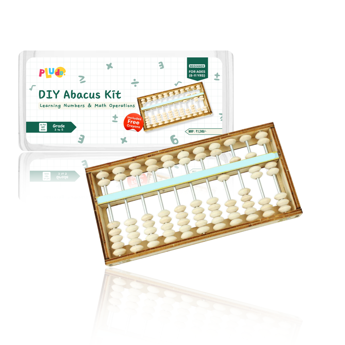 Pludo STEM Kit Fun with Numbers - DIY Abacus Kit (8-11 Yrs) for grade 3-5 (31)