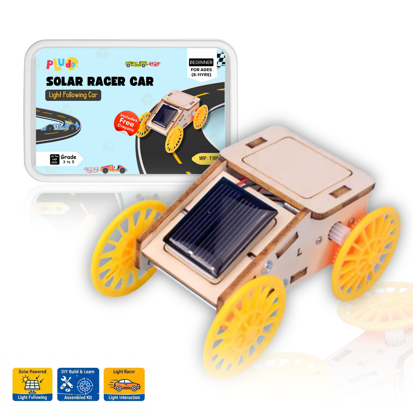 Pludo Solar Racer Car DIY Kit