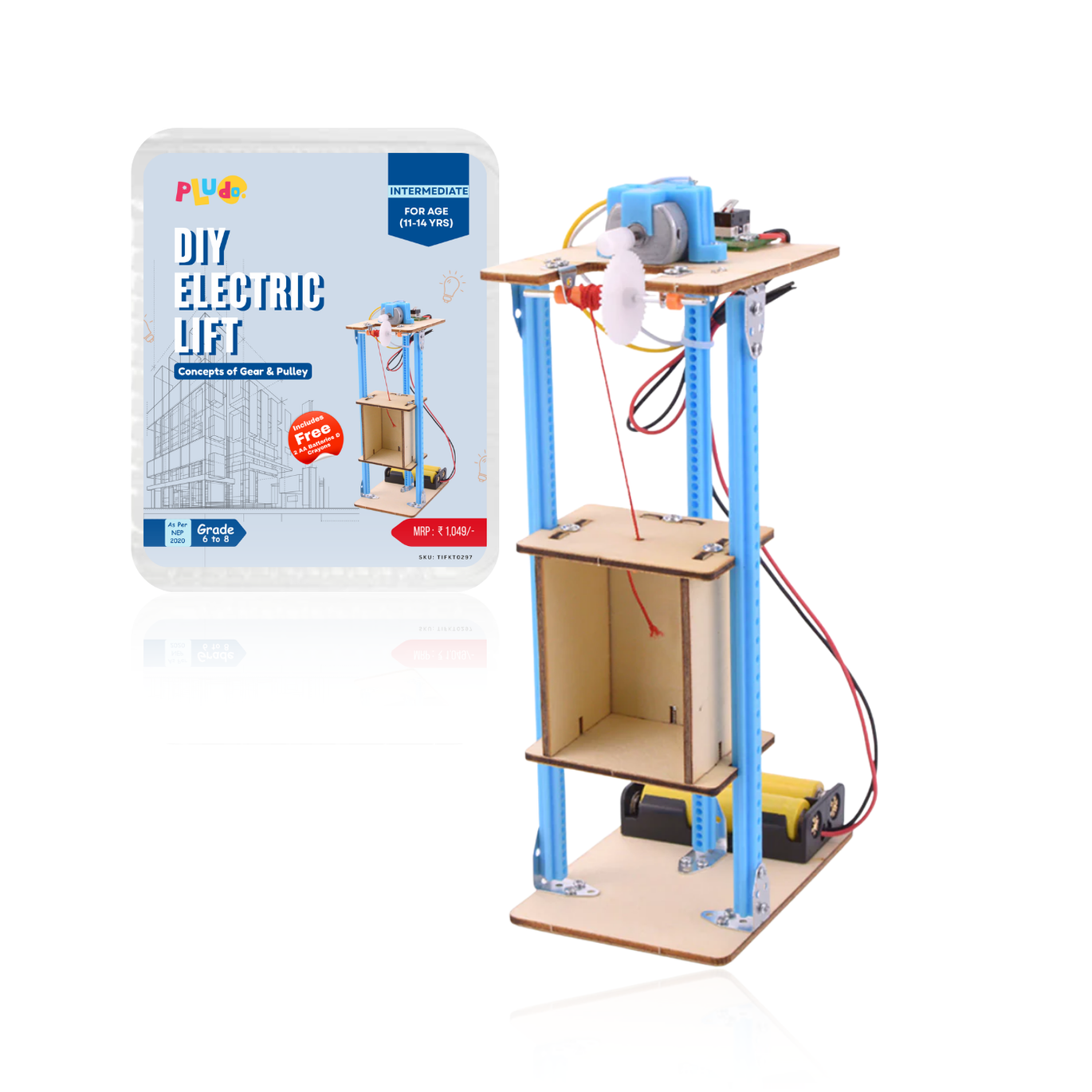 Pludo DIY Science Experiment Kit – Pulley Power Lift Model for Grades 6–8 (Ages 11–14) | Educational STEM Physics Kit-picture-18