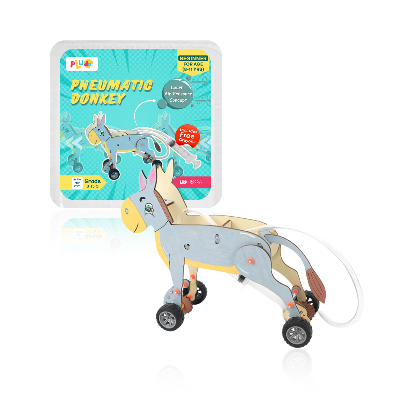 Pludo STEM Kit Atmospheric Action - Donkey Pludo STEM Kit for  Grade 3 to5 (475)
