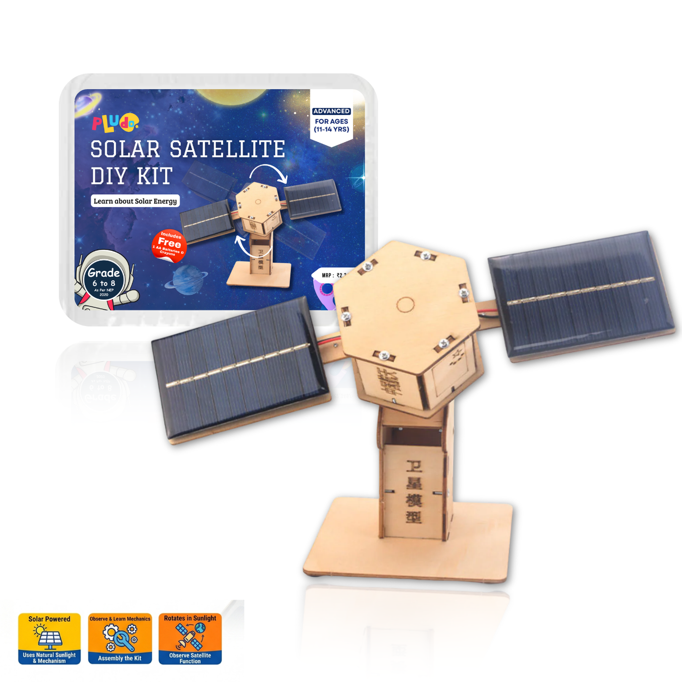 Pludo Solar Satellite STEM Project – DIY Science Kits for Kids 11–14 Grades 6–8-picture-28
