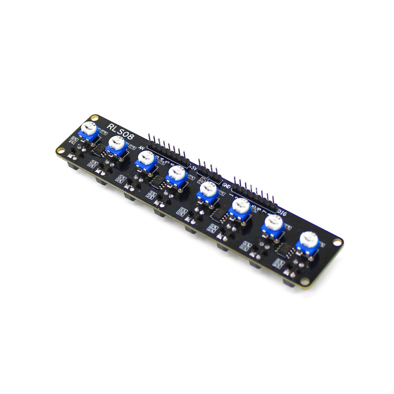 SmartElex RLS-08 Line Sensor Array with 8-Channel Analog & Digital Line Tracking-image-8