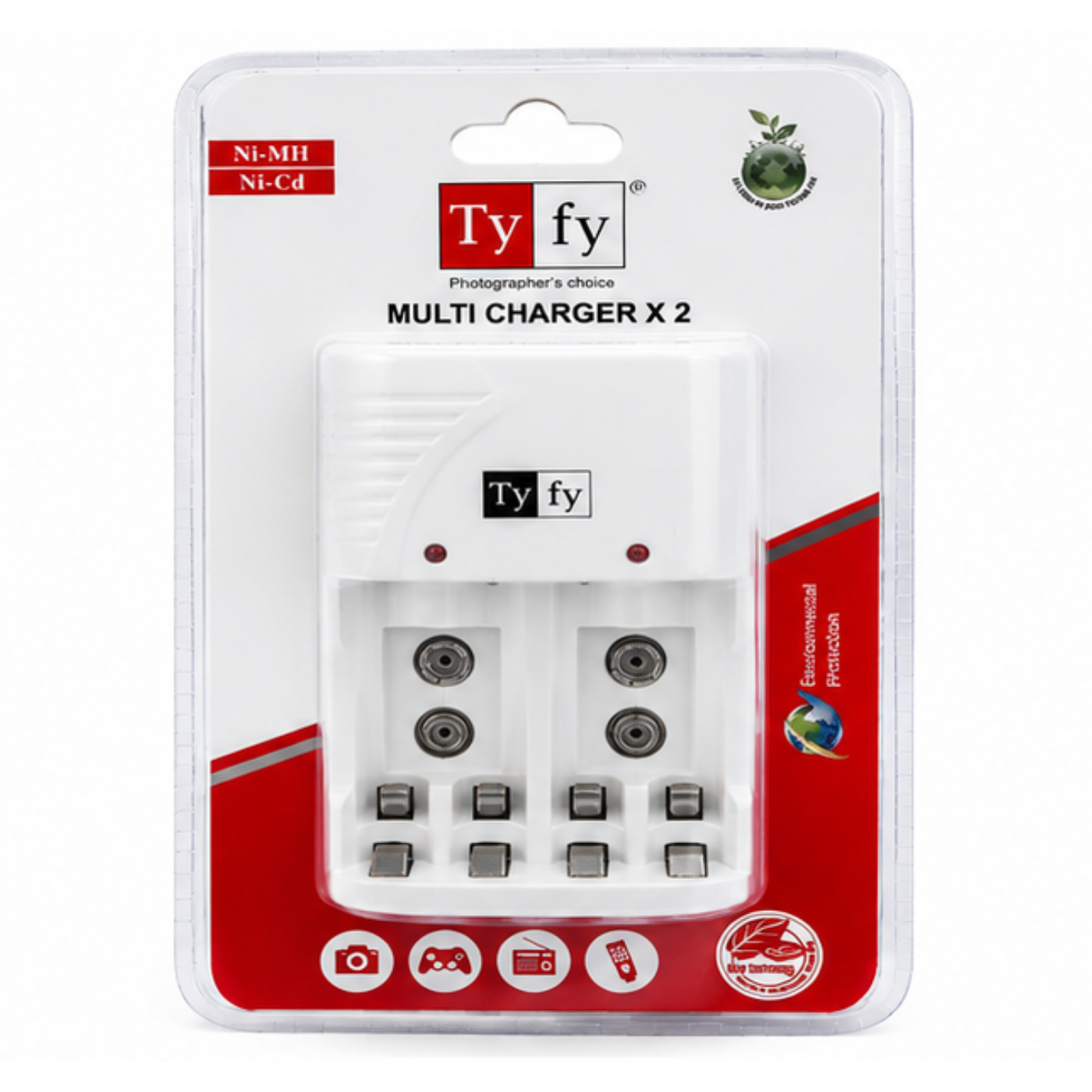 TYFY Multi Charger X2 with 9V Battery Option -Batteries & Power Supply -Battery Charger -Robocraze