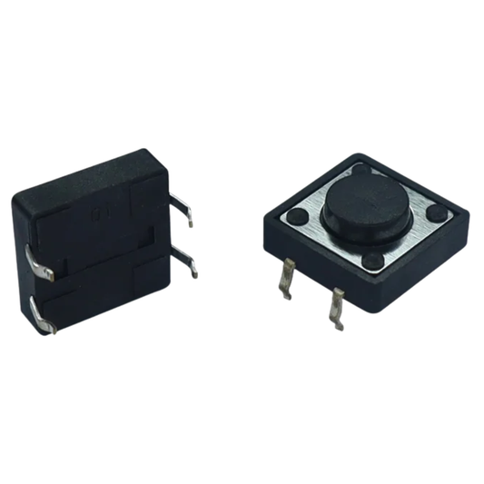 Tactile Push Button Switch 4 Pin 12X12X5mm (Pack of 5) -Electronic Components -Switches -Push Buttons -Robocraze