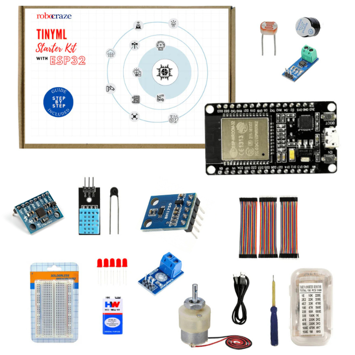 TinyML Starter Kit with ESP32-Robocraze