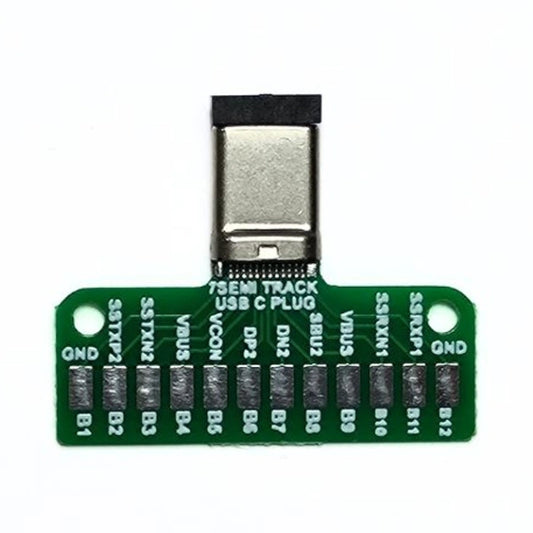 7Semi USB 3.1 Type-C Male Breakout Board (24-Pin)-Electronic Modules-Breakout Boards-Robocraze