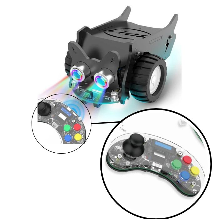 Elecrow CrowBot BOLT + Joystick Handle – Hands-on STEAM robotics learning. -STEM Kit -Robocraze
