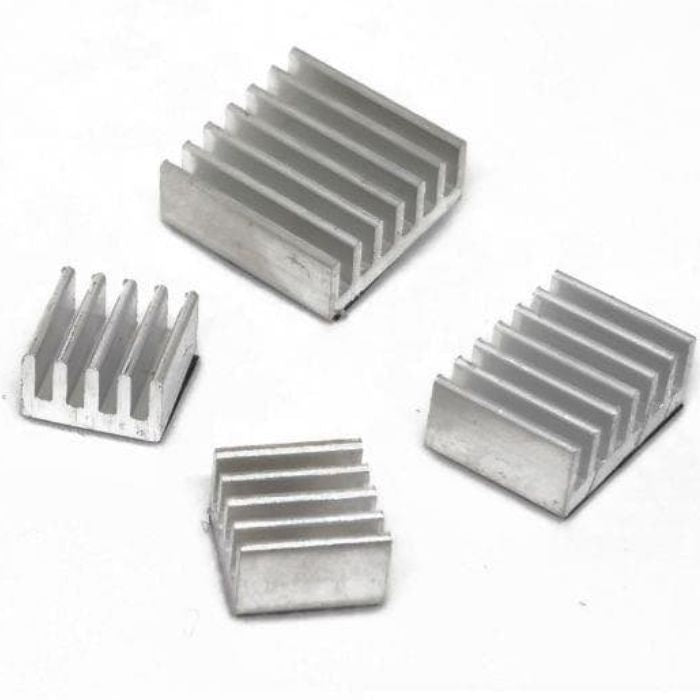 4-in-1 Heat Sink Silver for Raspberry Pi 4B – Efficient cooling for optimal performance -Robocraze