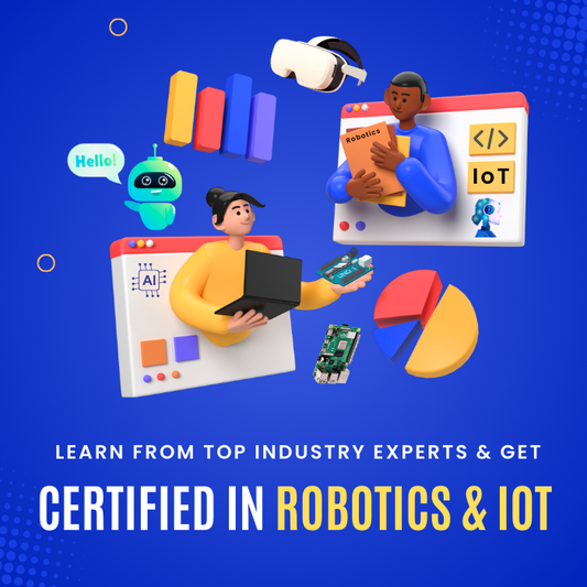 Robocraze Academy – Certified Robotics & IoT Courses (1 MONTH TRIAL PACK)