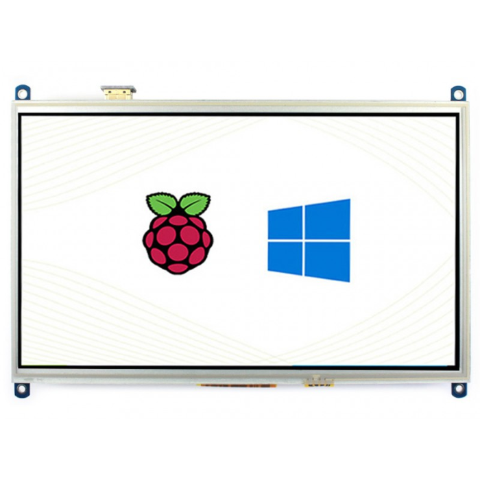 Waveshare 10.1inch HDMI Resistive Touch Screen LCD 1024×600 Supports Raspberry Pi -Raspberry Pi -Displays Raspberry Pi - Robocraze