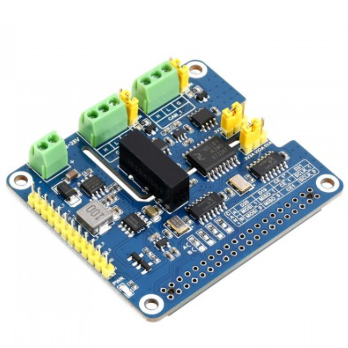 Waveshare 2-Channel CAN FD HAT Raspberry Pi Expansion Board -Raspberry Pi -Raspberry Pi Boards -Robocraze