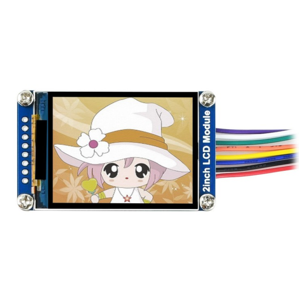 Waveshare 2inch 240×320 IPS LCD Display Module SPI Interface -Displays -LCD Displays -Robocraze