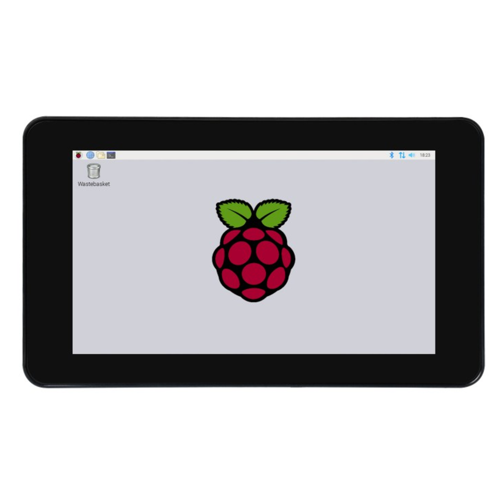 Waveshare 7-Inch 1024×600 DSI IPS Capacitive Touchscreen LCD Display for Raspberry Pi with Protection Case -LCD Displays -Displays -Robocraze