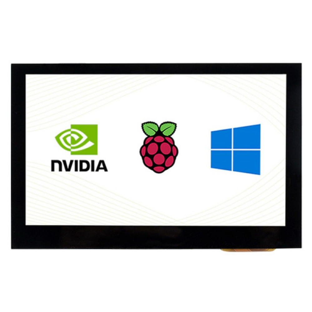 Waveshare 800×480 4.3-Inch HDMI IPS Capacitive Touch LCD Display (B) for Raspberry Pi -Displays -LCD Display -Robocraze
