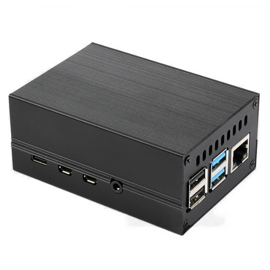 Waveshare Aluminum Cooling Case for Pi 4 with Fan -Raspberry Pi -Raspberry Pi Case -Robocraze