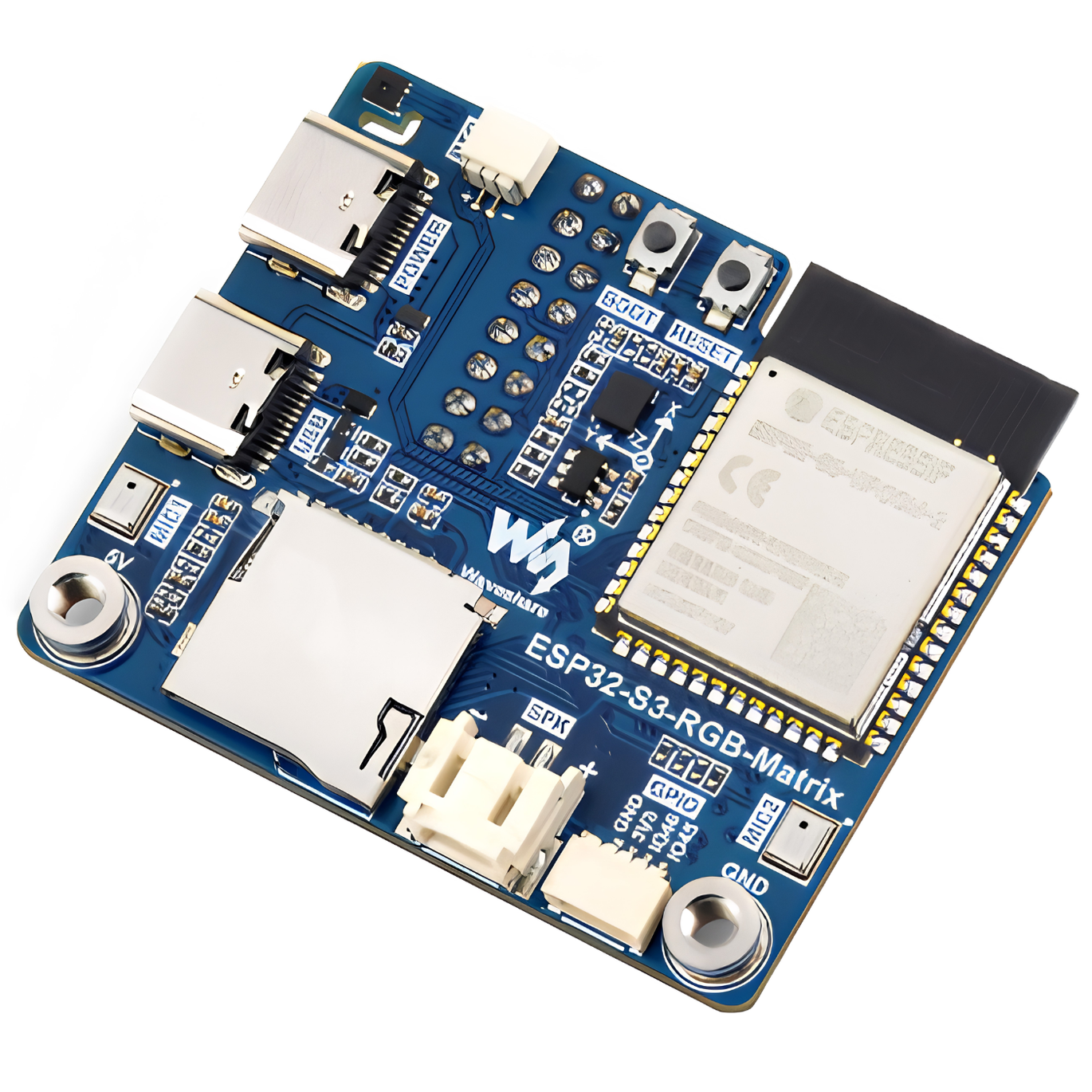 Waveshare ESP32-S3 RGB Matrix Driver Board with Dual Microphone Array and BLE-picture-13