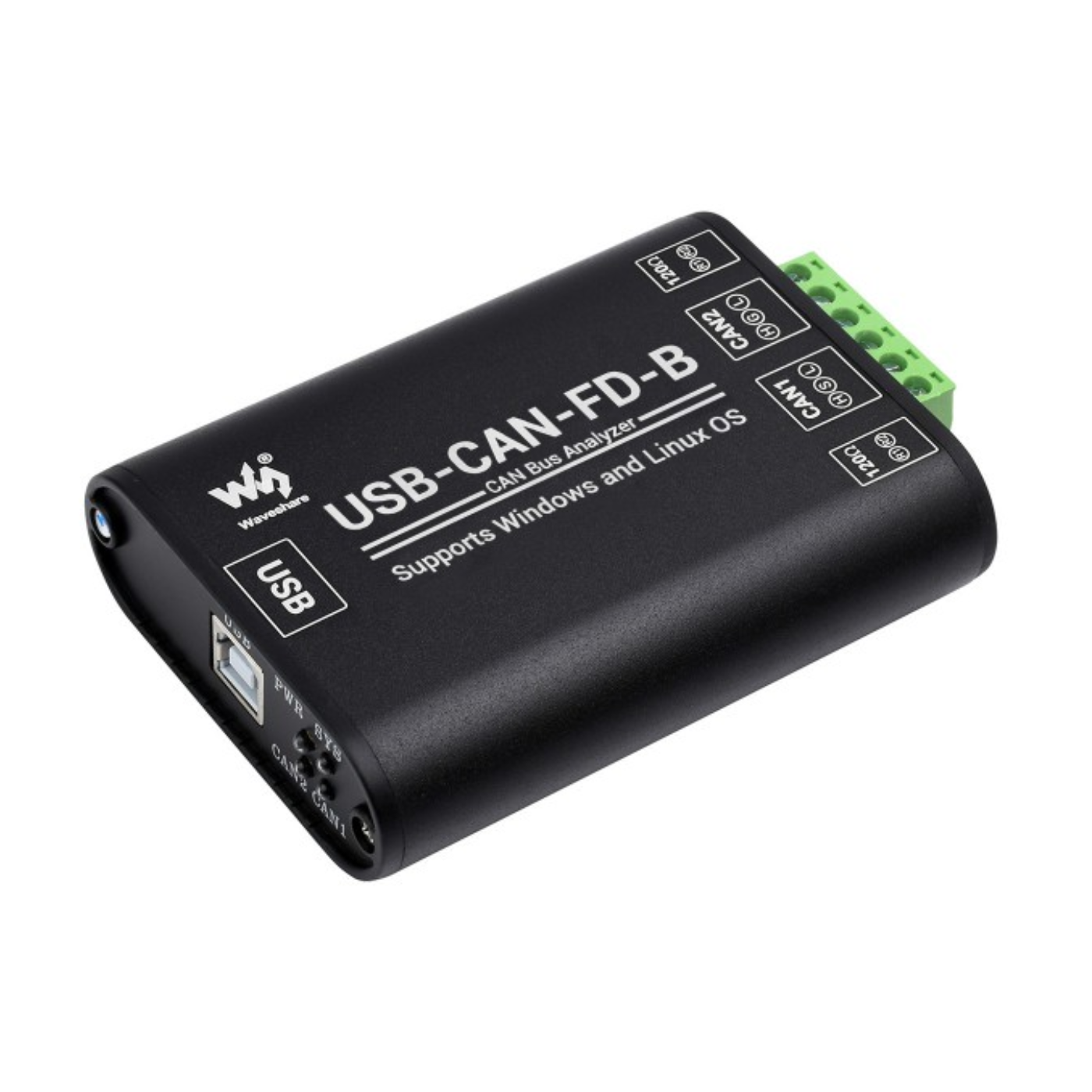 Waveshare Industrial CAN/CAN FD Bus Data Analyzer – USB to CAN FD Adapter & Communication Interface -Development Boards -Development Board Accessories -Robocraze