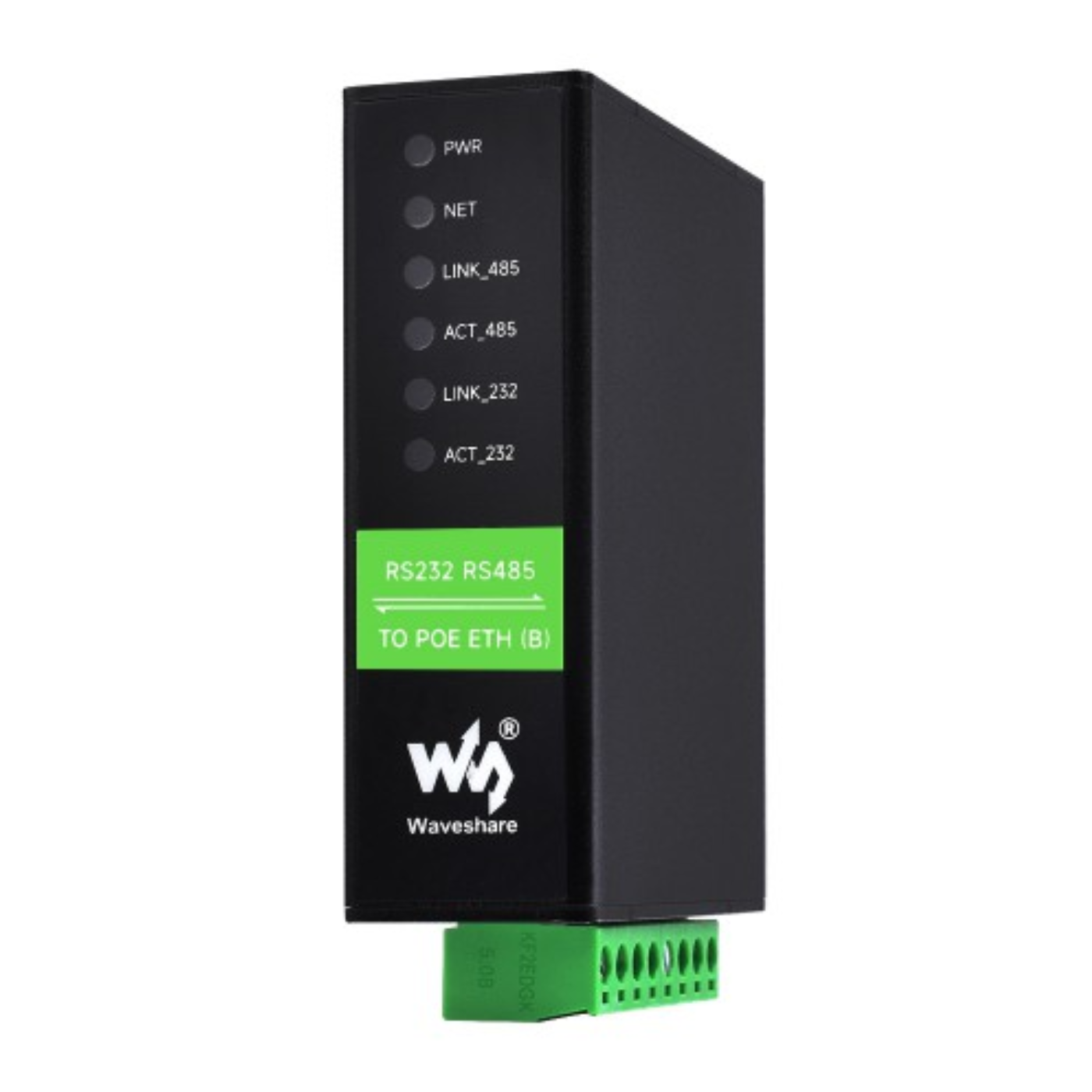 Waveshare Industrial Isolated RS232/RS485 to PoE Ethernet Serial Server (B) with Dual RJ45 Ports -Cables -Ethernet -Robocraze