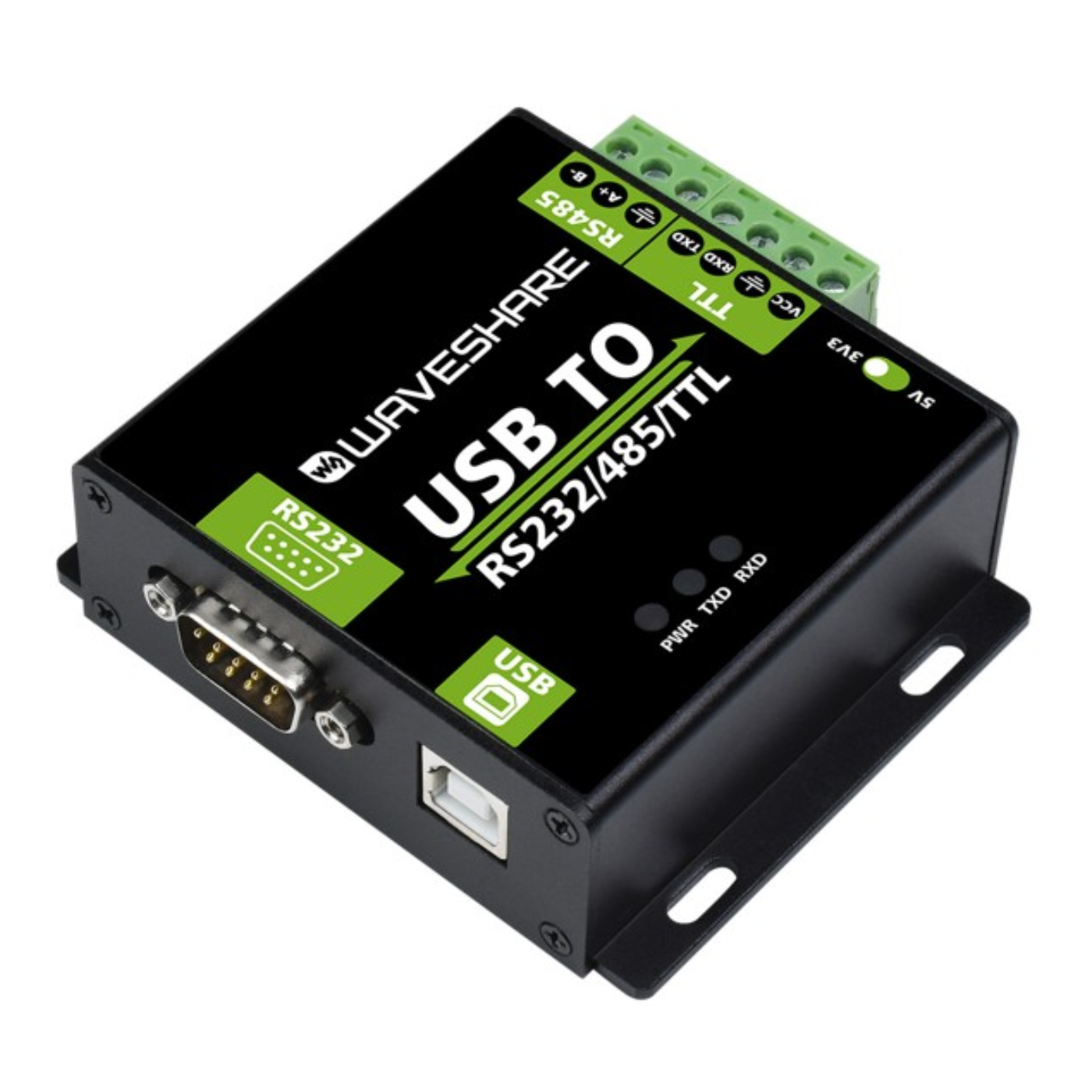 Waveshare Industrial USB to RS232/RS485/TTL Isolated Interface Converter -Industrial Electronic Modules -Robocraze