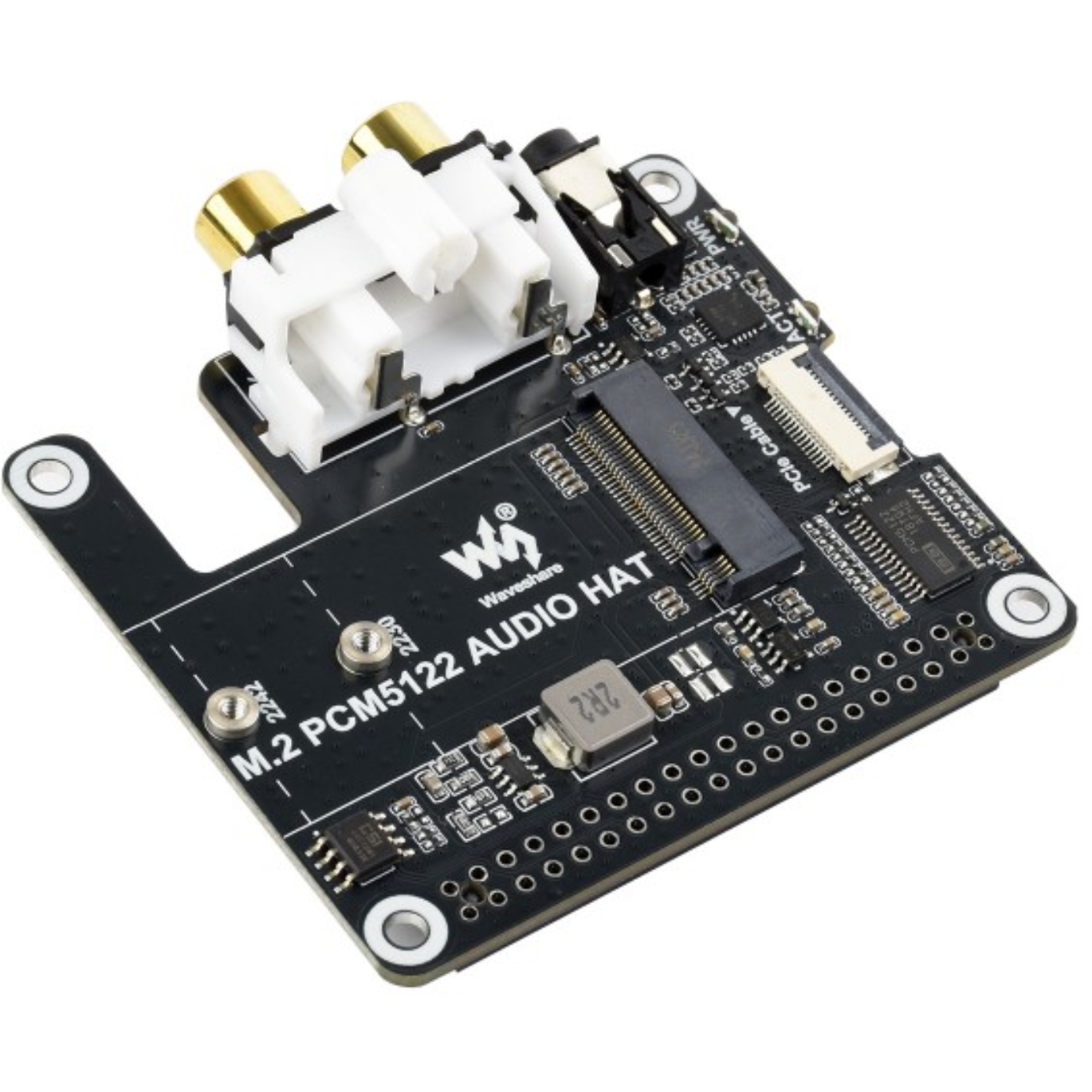 Waveshare PCIe to M.2 HAT with I2S Audio Extension for Raspberry Pi-image-12