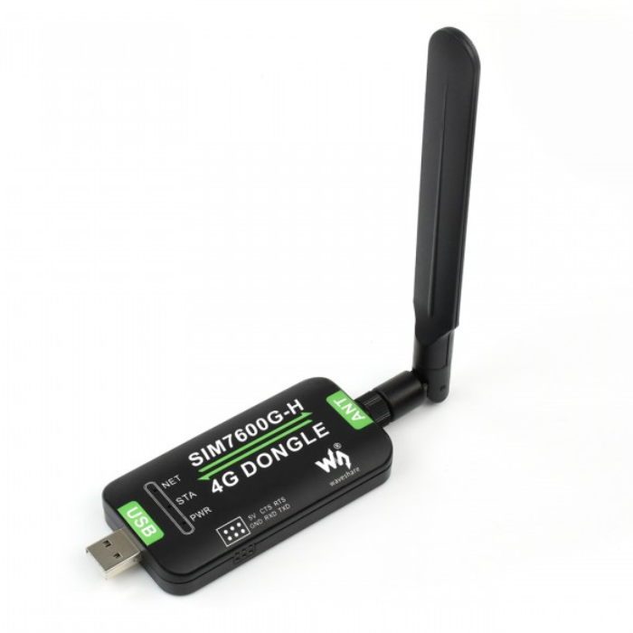 Waveshare SIM7600G-H 4G DONGLE with GNSS Global Band Support -IoT & Wireless Boards -GSM/GPS/GPRS -Robocraze