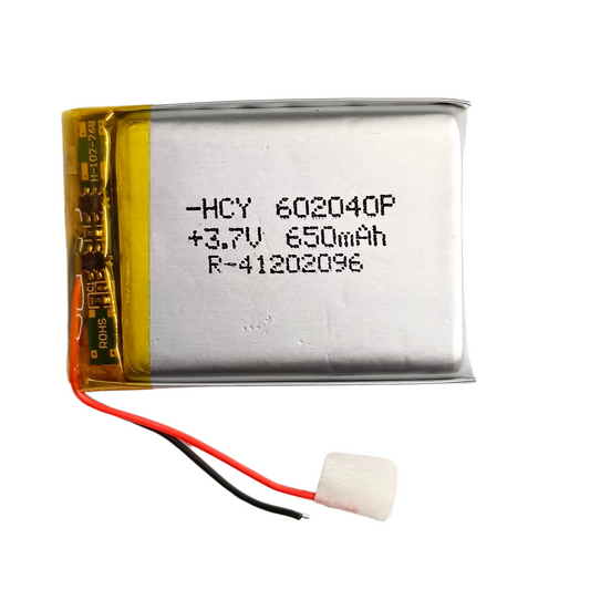 Witty Fox 650mAh Rechargeable 3.7v LiPo Battery -Lithium Polymer Drone Battery -Robocraze