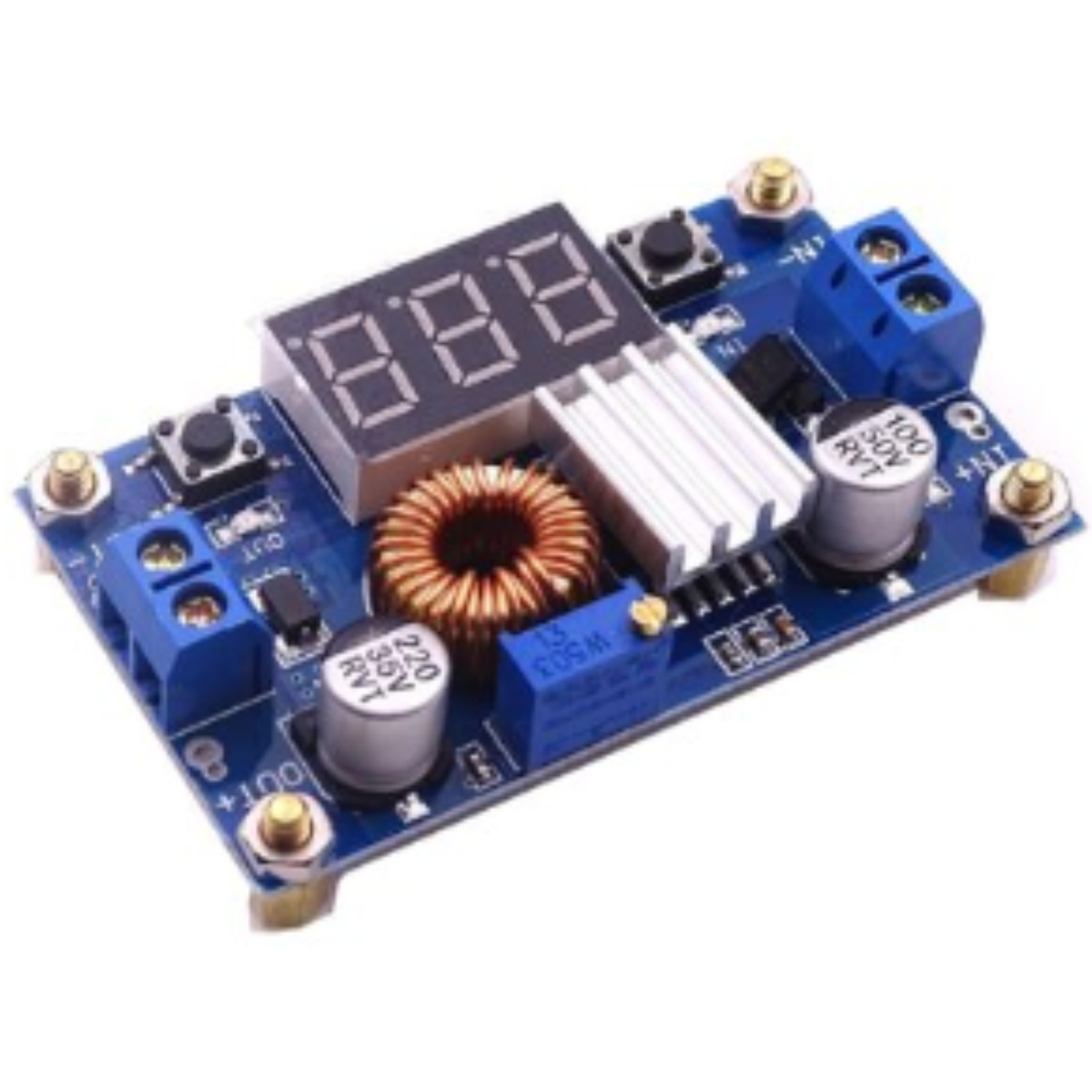 XL4015 5A Step Down Adjustable Power Supply with LED Voltmeter --Batteries and power supply -Buck/Boost -Robocraze