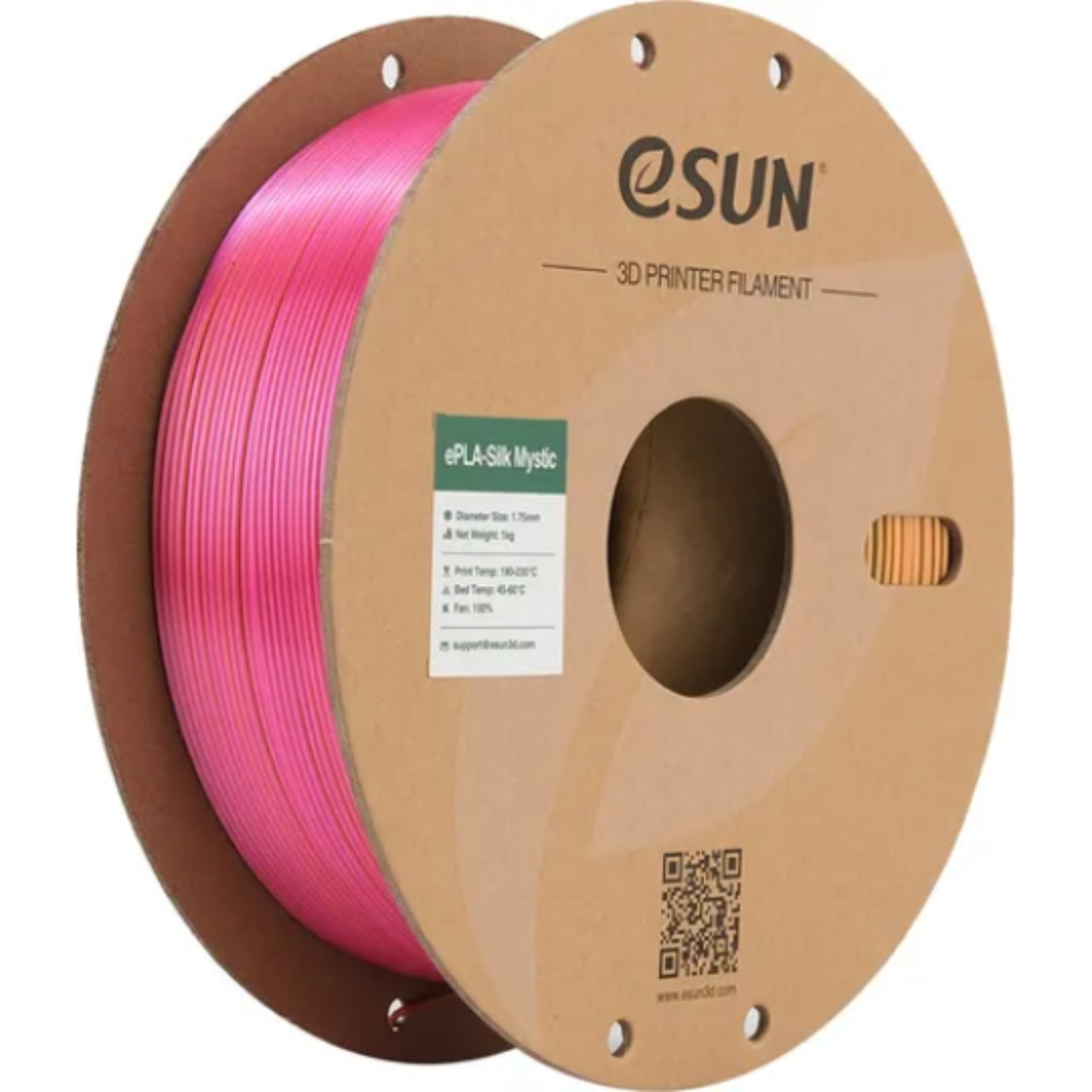 eSUN Silk PLA Mystic Gold Red Green Filament 1.75mm - Robocraze