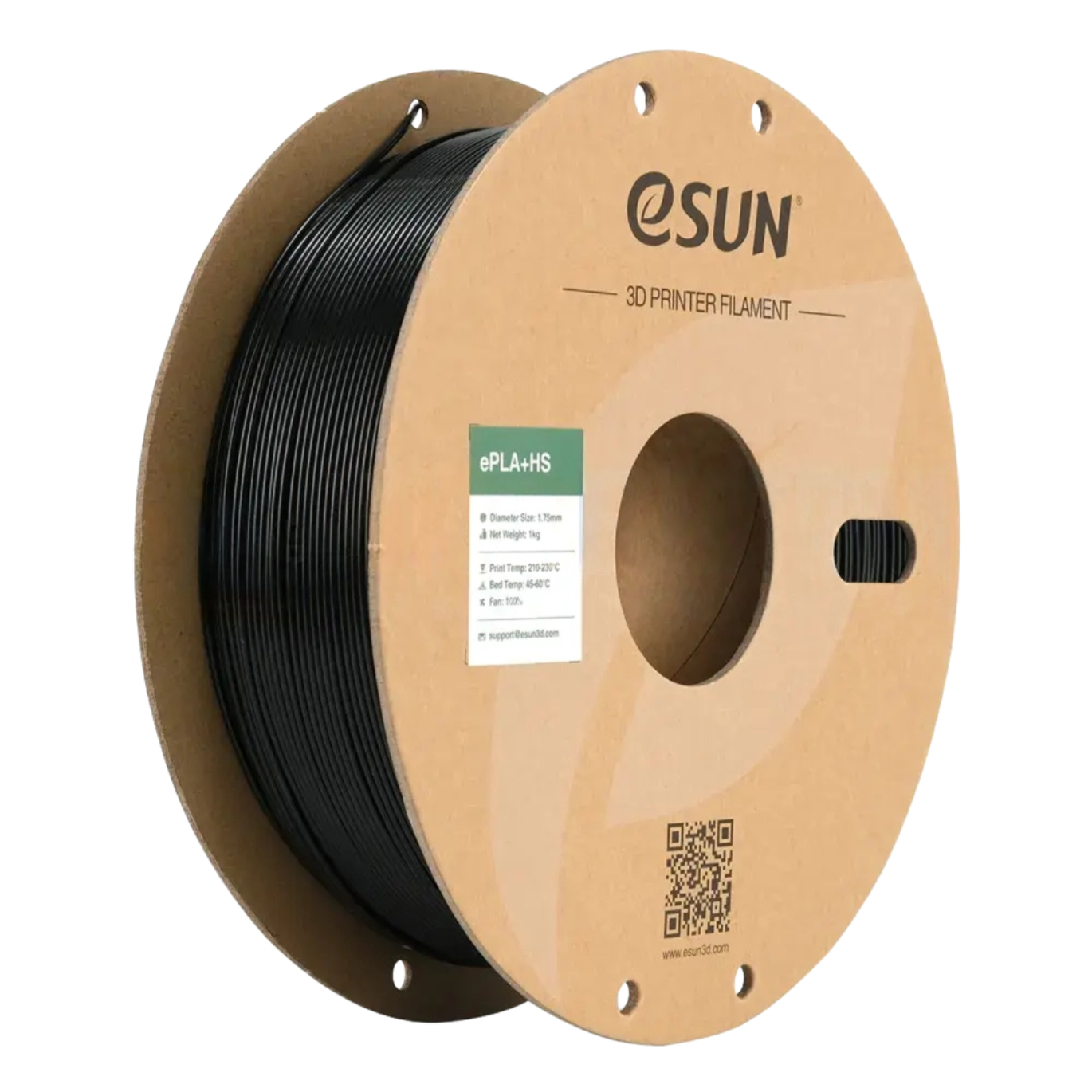eSUN ePLA+HS Black 1.75mm 3D Printing Filament 1kg-image-2