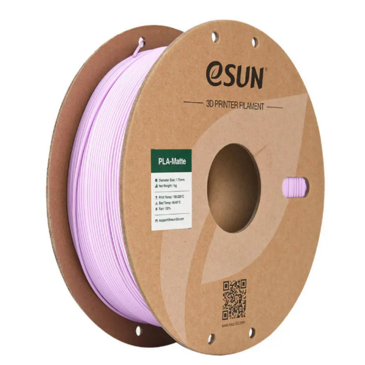 eSun 1.75mm 1kg Roll PLA-Matte Filament Lilac Color -3D Printers/Pens -Filaments -Robocraze