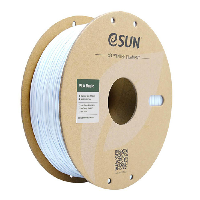 eSun 1.75mm PLA-Basic 3D Printing Filament 1kg Cold White Color -3D Printers/Pens -Filaments -Robocraze